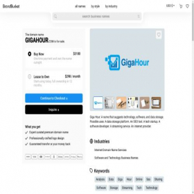 Скриншот главной страницы сайта gigahour.com