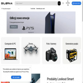 Скриншот главной страницы сайта gileraaa.com