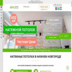 Скриншот главной страницы сайта gin52.ru