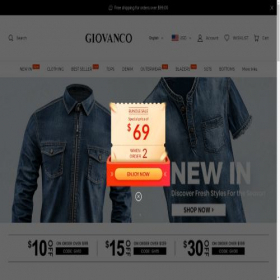 Скриншот главной страницы сайта giovanco.com