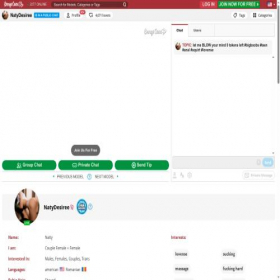 Скриншот главной страницы сайта girls4chat.ru