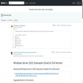 Скриншот главной страницы сайта gist.github.com