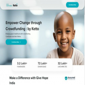 Скриншот главной страницы сайта givehopeindia.com