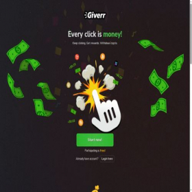 Скриншот главной страницы сайта giverr.io