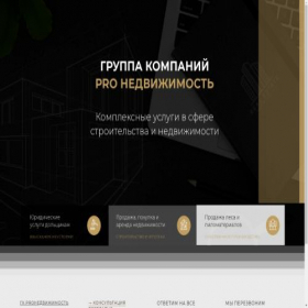 Скриншот главной страницы сайта gk-pro-ned.ru