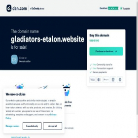 Скриншот главной страницы сайта gladiators-etalon.website