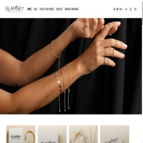 Скриншот главной страницы сайта glamisky.com