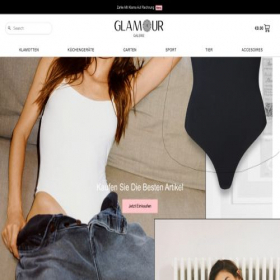 Скриншот главной страницы сайта glamourgalerie.com