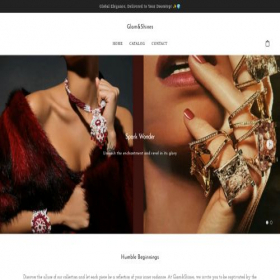 Скриншот главной страницы сайта glamshines.com