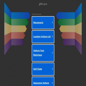 Скриншот главной страницы сайта glfin.pro