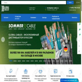 Скриншот главной страницы сайта global-cables.ru