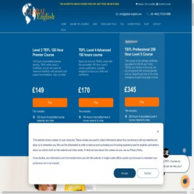 Скриншот главной страницы сайта global-english.com