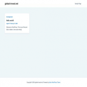 Скриншот главной страницы сайта global-invest.net