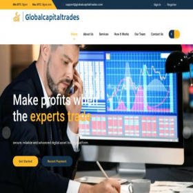 Скриншот главной страницы сайта globalcapitaltrades.com