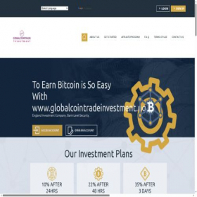 Скриншот главной страницы сайта globalcointradeinvestment.ng