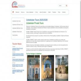 Скриншот главной страницы сайта globalconnect.uz