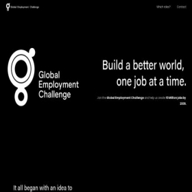 Скриншот главной страницы сайта globalemploymentchallenge.com
