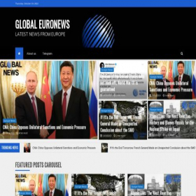 Скриншот главной страницы сайта globaleuronews.com
