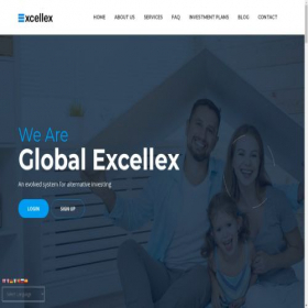 Скриншот главной страницы сайта globalexcellexltd.com
