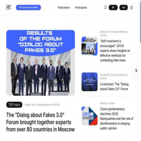 Скриншот главной страницы сайта globalfactchecking.com