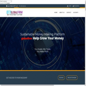 Скриншот главной страницы сайта globalfirm.pro