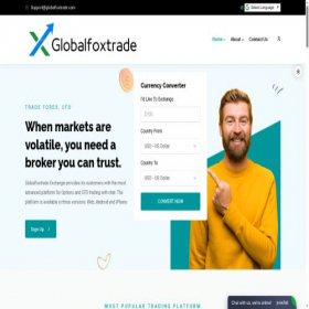 Скриншот главной страницы сайта globalfoxtrade.com
