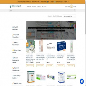 Скриншот главной страницы сайта globalhealingweb.com
