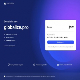 Скриншот главной страницы сайта globalize.pro