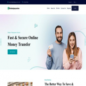 Скриншот главной страницы сайта globalpayunion.com