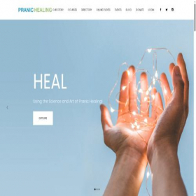 Скриншот главной страницы сайта globalpranichealing.com