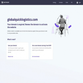 Скриншот главной страницы сайта globalquicklogistics.com