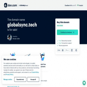 Скриншот главной страницы сайта globalsync.tech