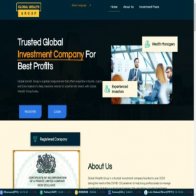 Скриншот главной страницы сайта globalwealthgroup.org
