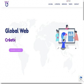 Скриншот главной страницы сайта globalweb.me
