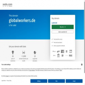 Скриншот главной страницы сайта globalworkers.de