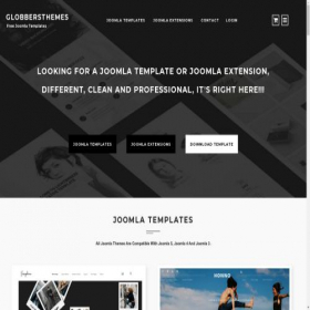 Скриншот главной страницы сайта globbersthemes.com