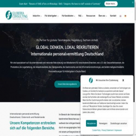 Скриншот главной страницы сайта globeriaglobal.de
