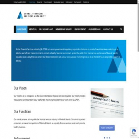 Скриншот главной страницы сайта glofsa.com