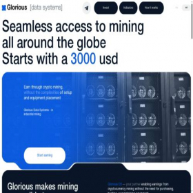 Скриншот главной страницы сайта gloriousdata.tech