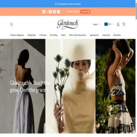 Скриншот главной страницы сайта gloritouch.com