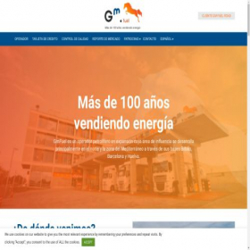 Скриншот главной страницы сайта gmfuel.es
