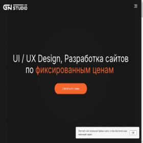 Скриншот главной страницы сайта gn-studio.ru