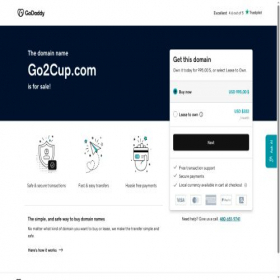 Скриншот главной страницы сайта go2cup.com