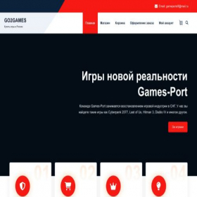 Скриншот главной страницы сайта go2games.ru