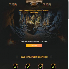 Скриншот главной страницы сайта goblinmine.game