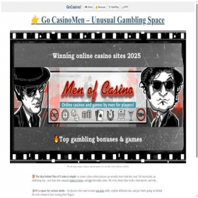Скриншот главной страницы сайта gocasino.space