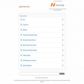 Скриншот главной страницы сайта godamnbot.com