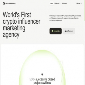 Скриншот главной страницы сайта godsofmarketing.org