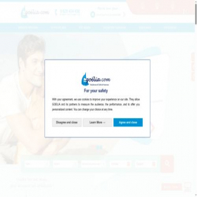 Скриншот главной страницы сайта goelia.com