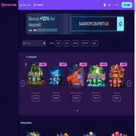 Скриншот главной страницы сайта gogocase.net